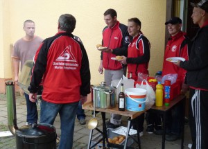 für lecker Essen wird sich schon mal länger angestellt